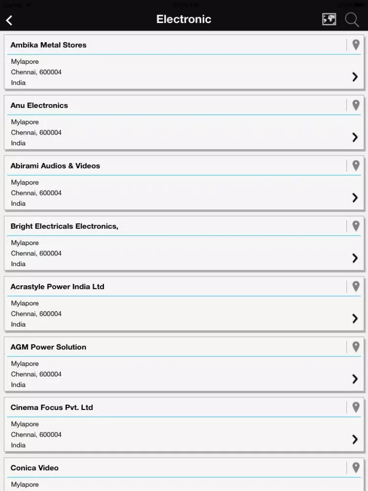 Скриншоты Omylapore iPad 