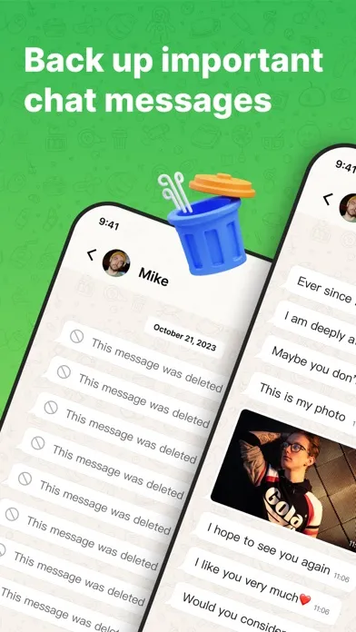 Zrzuty ekranu Recover Deleted Messages WAPP