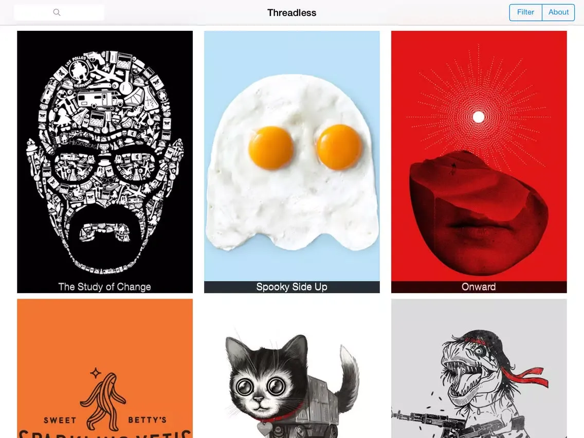 Captures d'écran de <3s Threadless iPad 