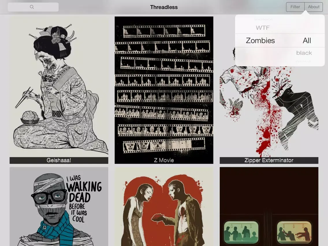 Captures d'écran de <3s Threadless iPad 