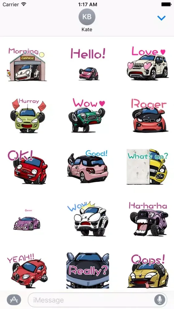 Animated Car CarMoji Sticker 스크린샷