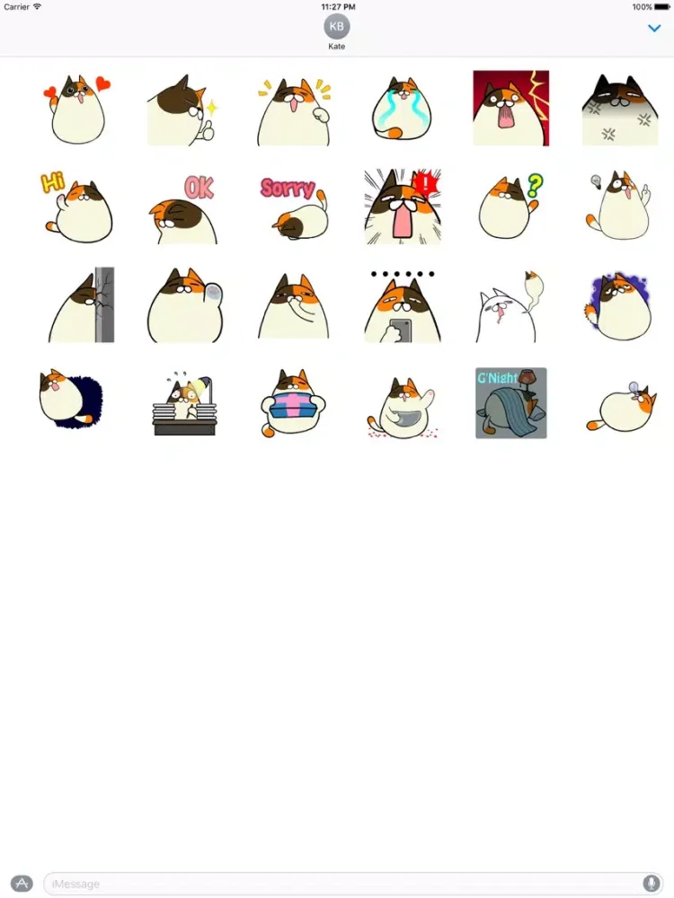 Ảnh chụp màn hình của Animated Cat Catmoji Sticker iPad 