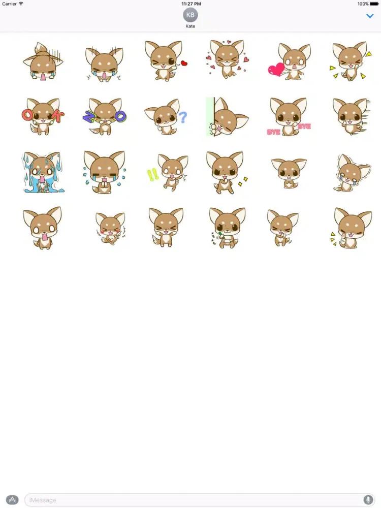 Animated Chihuahua Dog Sticker iPad 应用截图