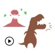 Animated Dinosaur Icon Sticker