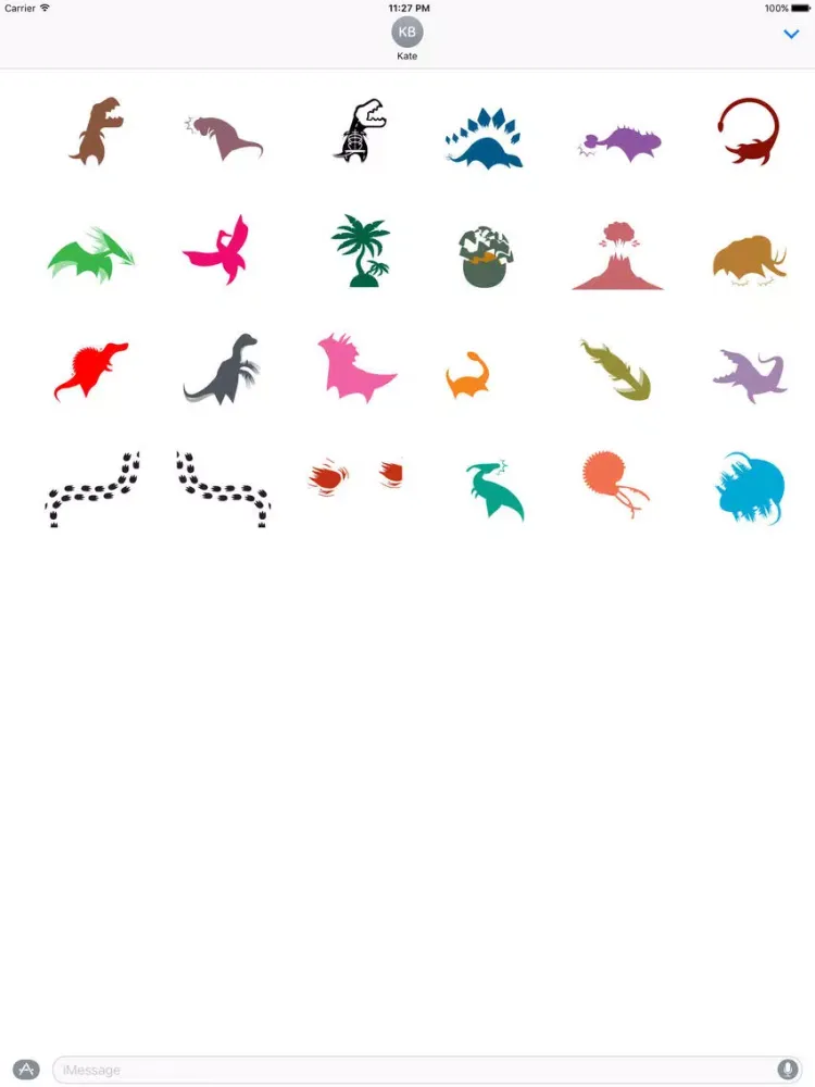 Captures d'écran de Animated Dinosaur Icon Sticker iPad 