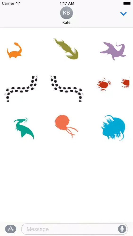 Captures d'écran de Animated Dinosaur Icon Sticker