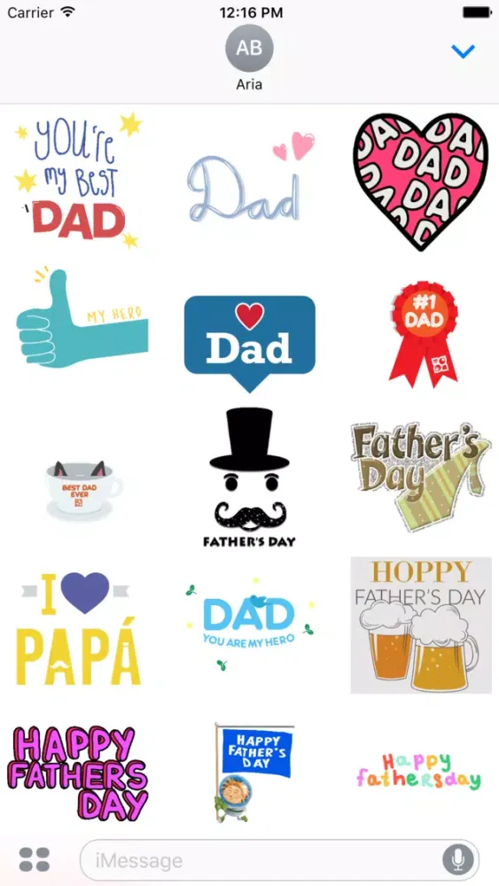 Animated Father's Day Stickers Screenshots