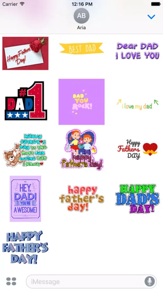 Animated Father's Day Stickers Screenshots