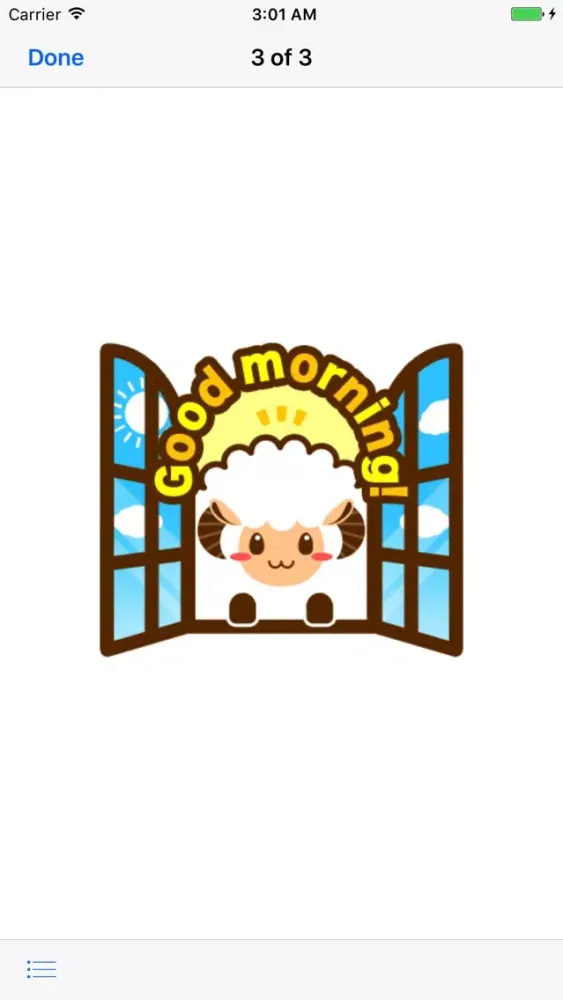 Animated Fluffy Sheep Sticker Ekran Görüntüleri