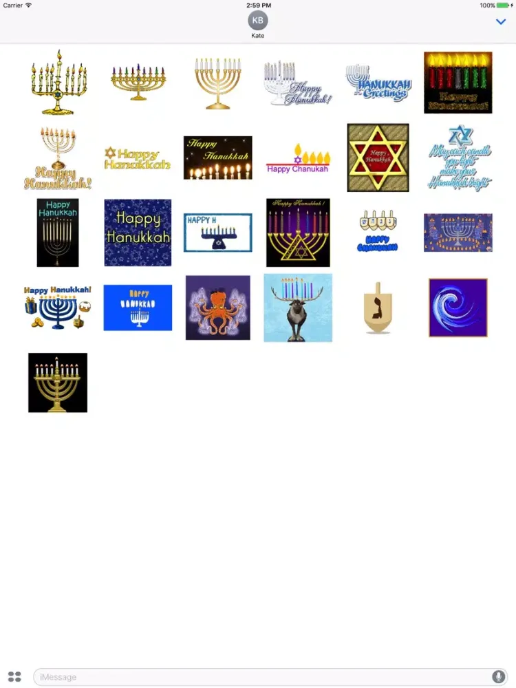 Animated Happy Hanukkah iPad  Screenshots