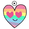 Animated Heart Smiley Sticker