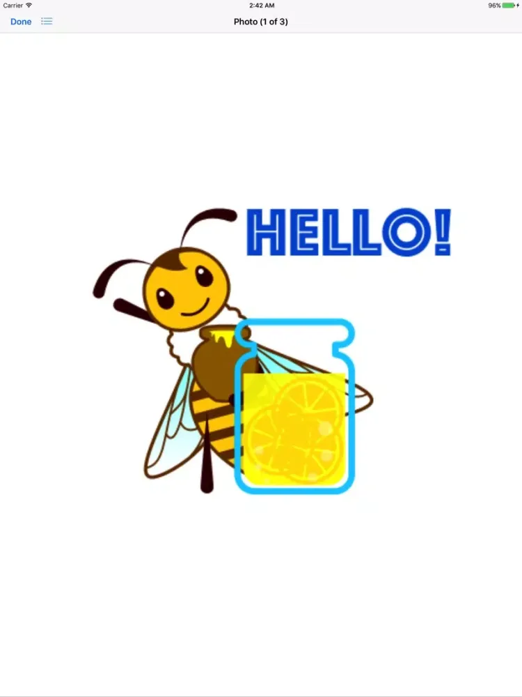 Animated Honey Bee Sticker iPad  স্ক্রিনশট