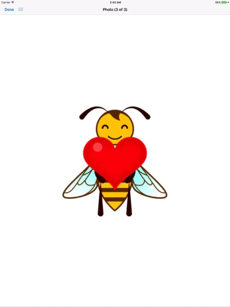 Animated Honey Bee Sticker iPad  স্ক্রিনশট