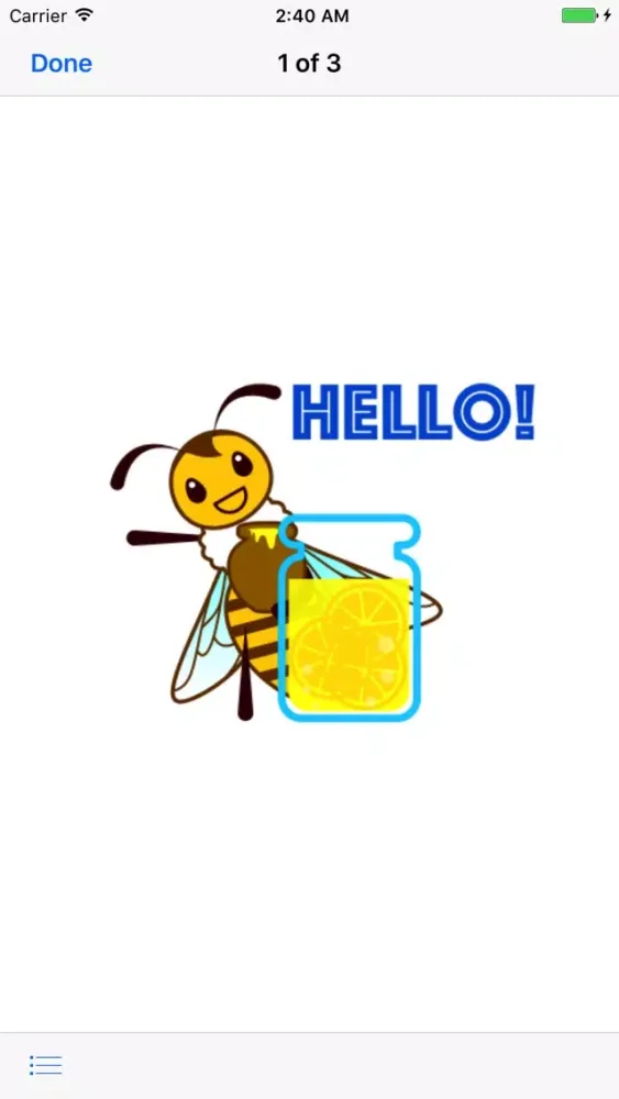 Animated Honey Bee Sticker স্ক্রিনশট