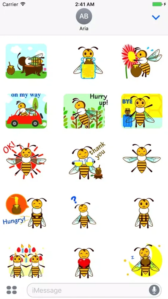 Animated Honey Bee Sticker স্ক্রিনশট