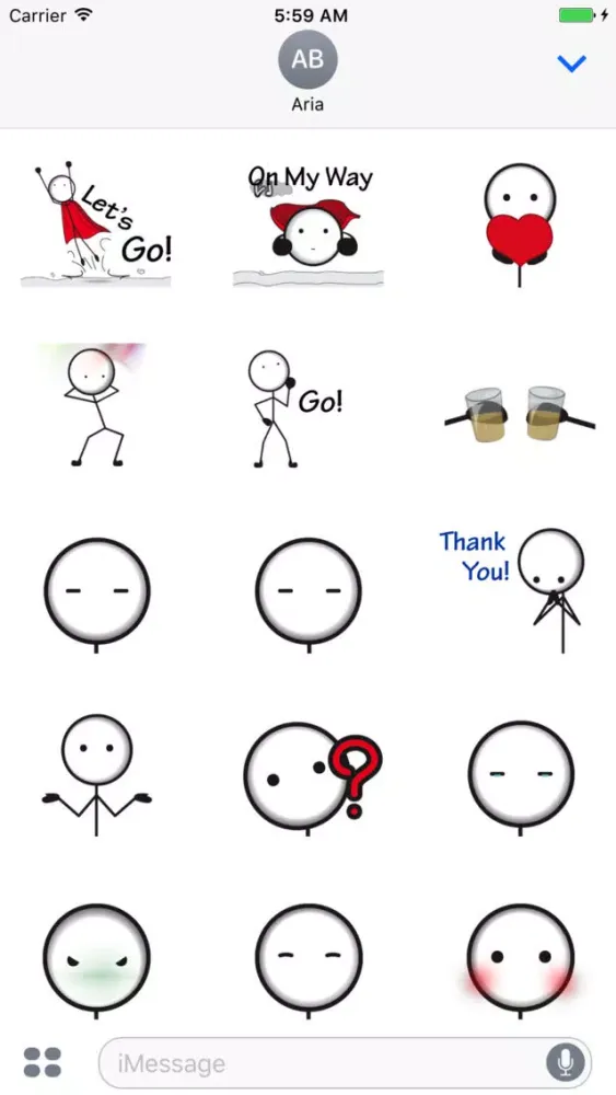 Animated Funny StickMan Emoji Screenshots
