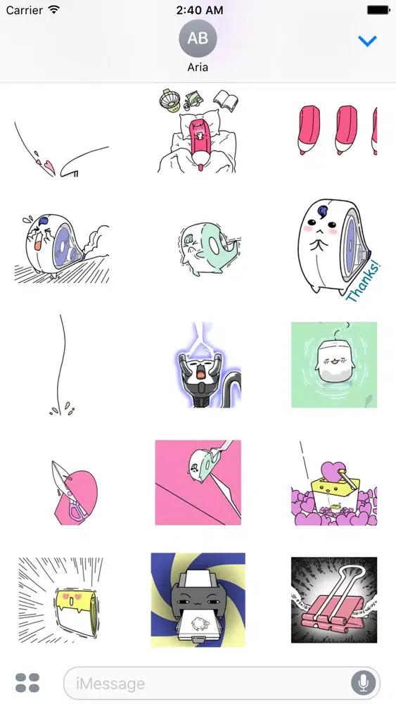 Animated Office Supplies Emoji স্ক্রিনশট