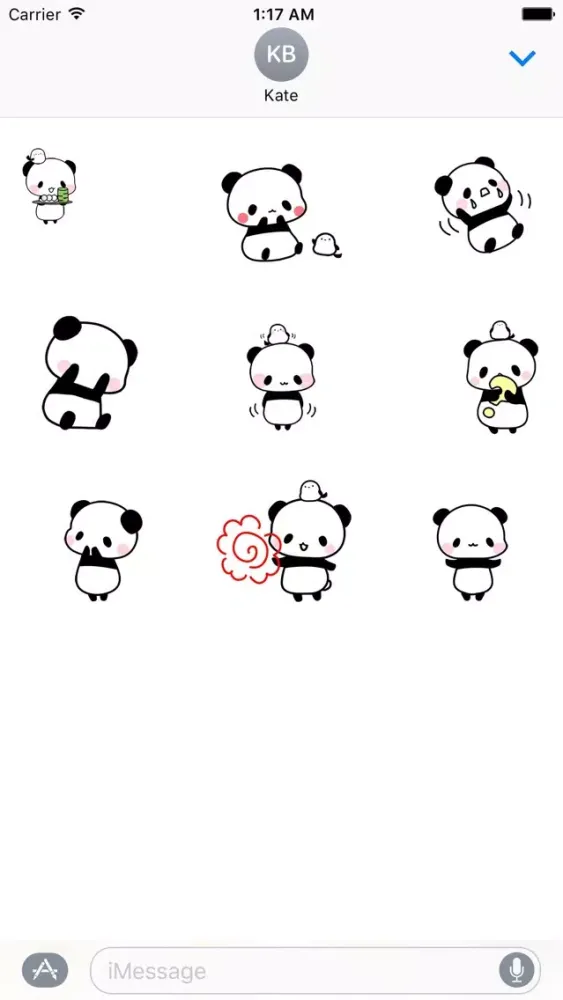 Captures d'écran de Animated Tiny Panda Sticker