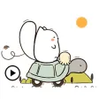 Animated White Cat And Octopus
