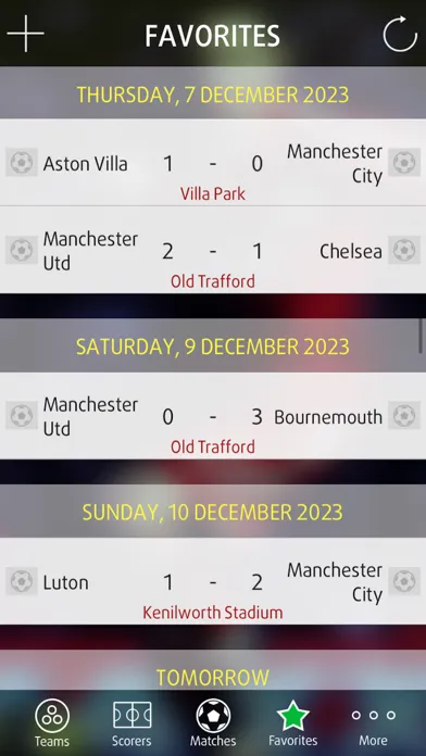 ภาพหน้าจอของ Live Scores for Premier 24/25