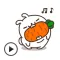 Animated Crazy Bunny Sticker