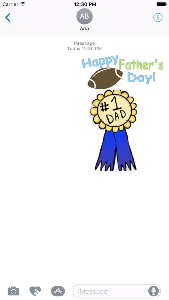 Tangkapan layar Happy Fathers Day Icon Sticker