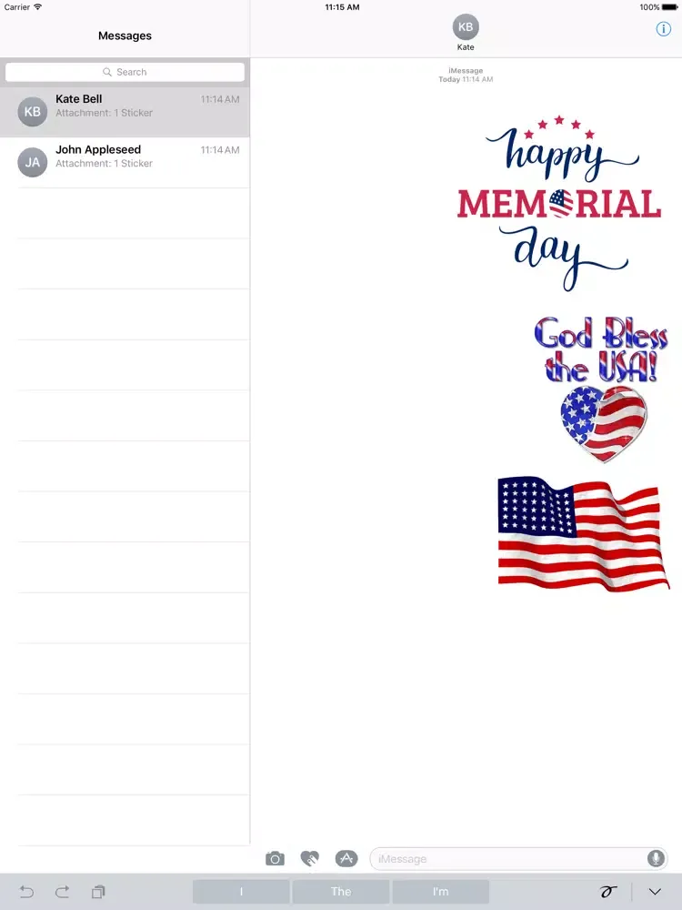 Happy Memorial Day Cards Icon iPad  Screenshots