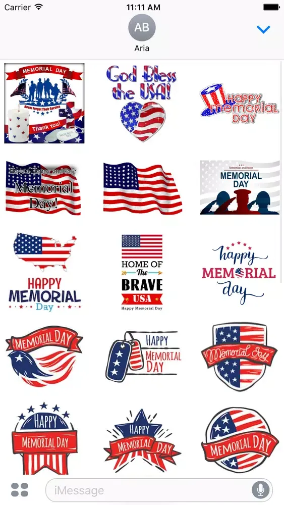 Happy Memorial Day Cards Icon Screenshots