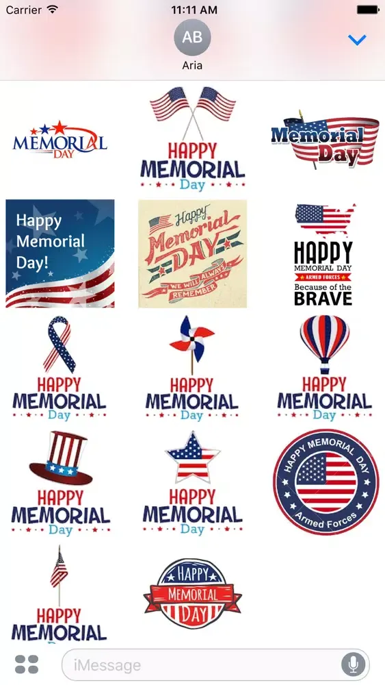 Happy Memorial Day Cards Icon Screenshots