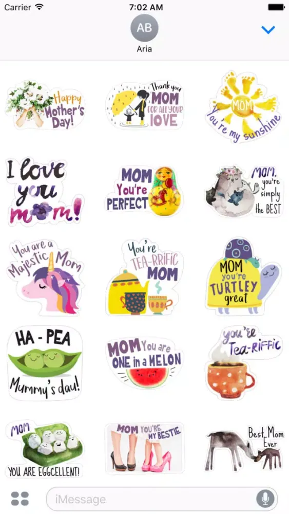 Screenshot di Happy Mother's Day Pun Sticker