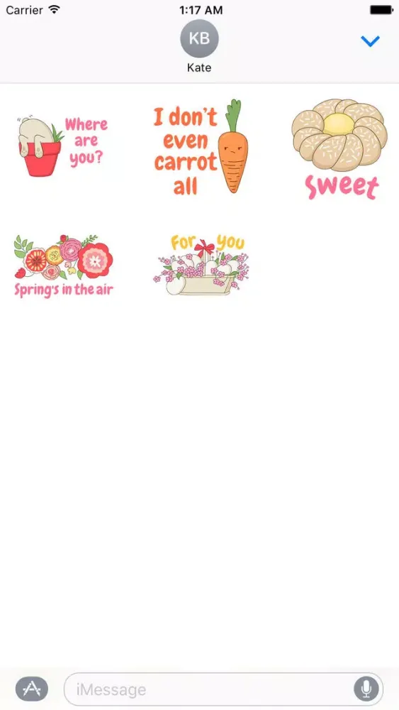 Hoppy Easter Spring Sticker应用截图