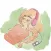 Lonely Girl in Winter Sticker