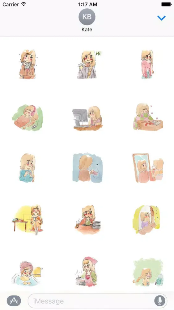 صور Lonely Girl in Winter Sticker