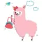 Lovely Alpaca Emoji Sticker