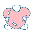Polar Bear Bearmoji Sticker Polar Bear Bearmoji Sticker