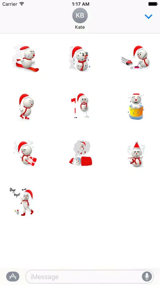 SnowmanMoji Snowman Sticker স্ক্রিনশট
