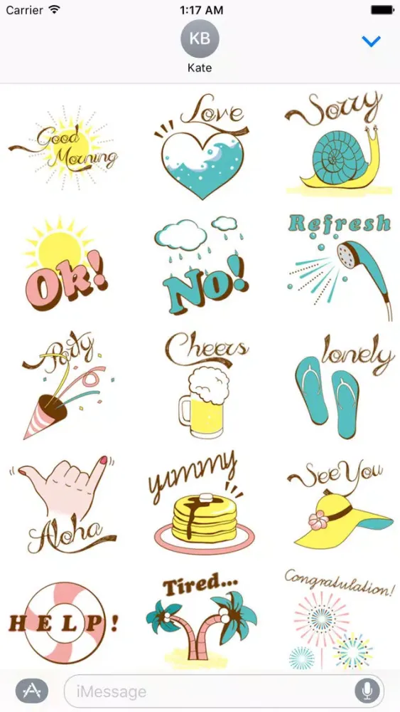 Capturas de pantalla de Summer On The Beach Sticker