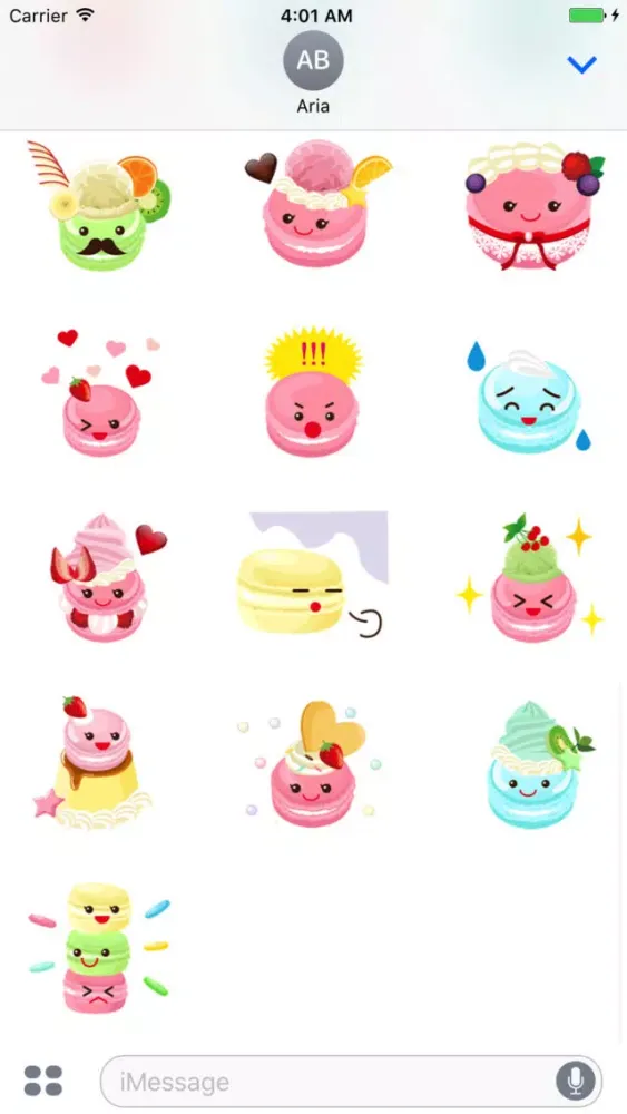 Ảnh chụp màn hình của Sweet Macaroon Sticker