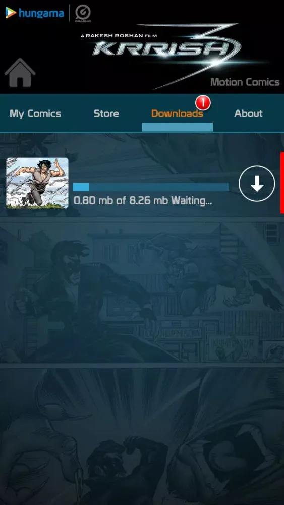 Capturas de pantalla de Krrish Comics