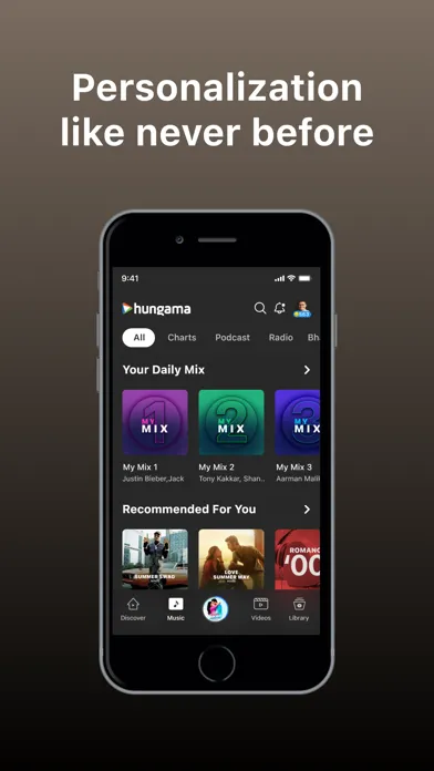 Zrzuty ekranu Hungama: Movies Music Podcasts
