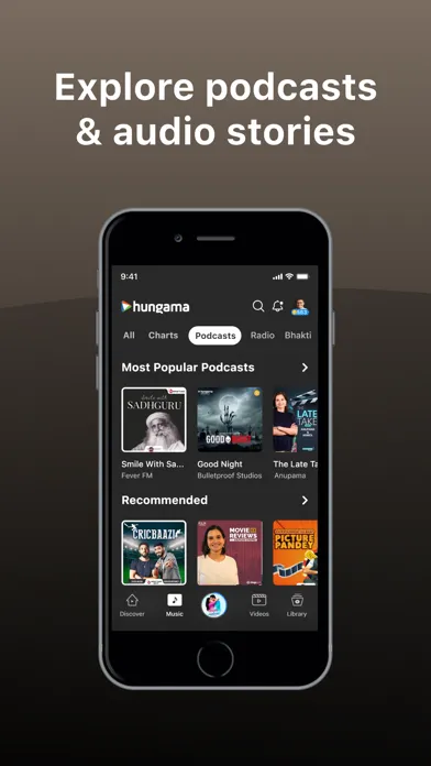 Zrzuty ekranu Hungama: Movies Music Podcasts