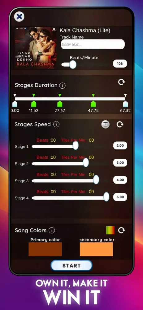 Capturas de tela do Song Beat: Music Game
