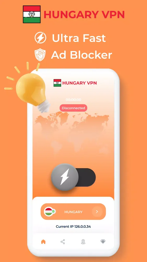 ภาพหน้าจอของ Hungary VPN
