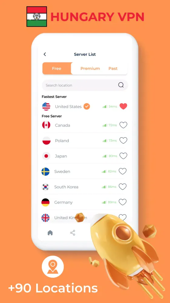 ภาพหน้าจอของ Hungary VPN