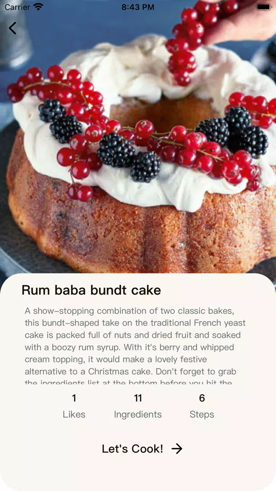 Tangkapan skrin CookBook - Your Recipe Journal