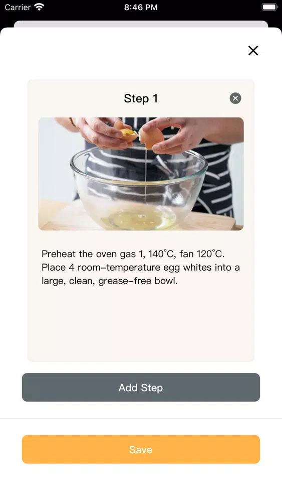 Tangkapan skrin CookBook - Your Recipe Journal