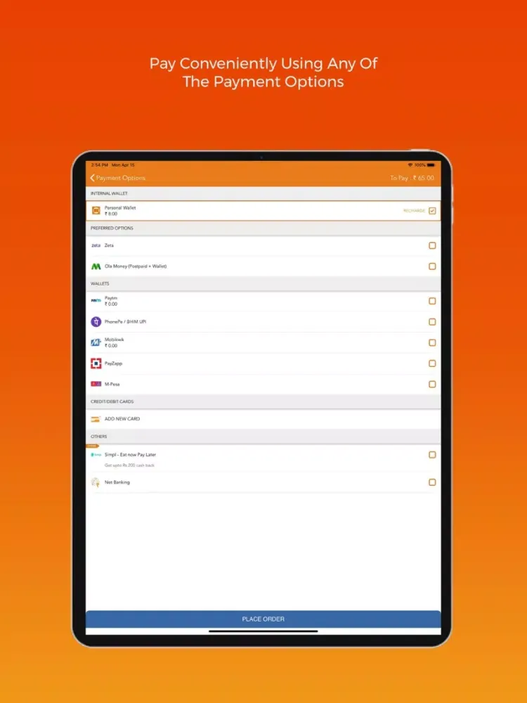 Intuit Cafe iPad  স্ক্রিনশট