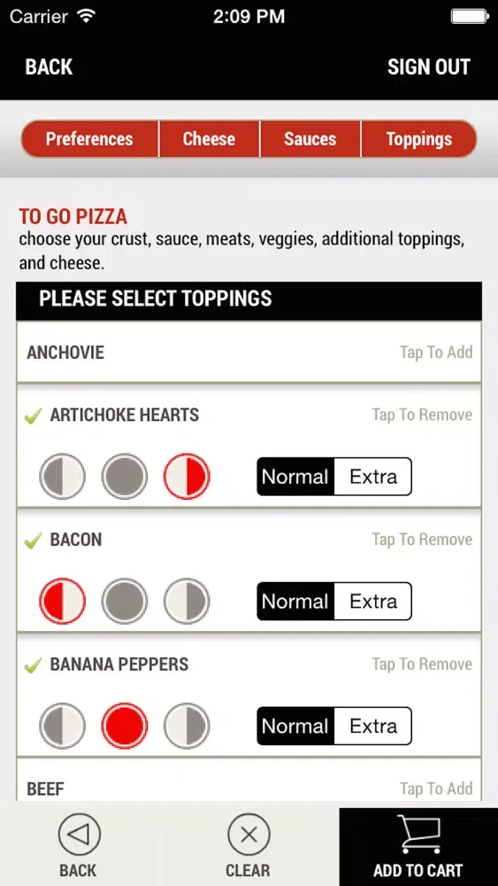 Zrzuty ekranu College Hill Pizza Pub