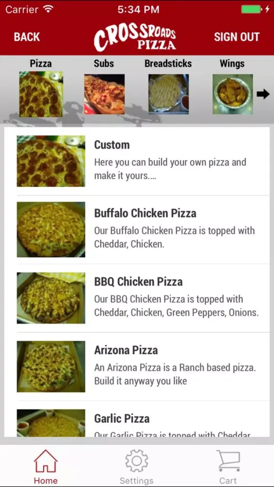 Zrzuty ekranu Crossroads Pizza Malvern