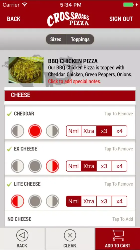 Zrzuty ekranu Crossroads Pizza Malvern